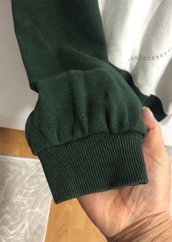 Erkek Beyaz Siyah Örgü Sweatshirt - Görsel 3