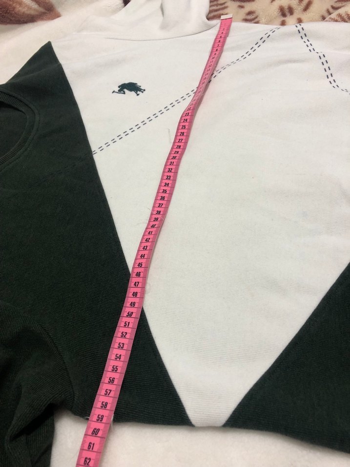 Erkek Beyaz Siyah Örgü Sweatshirt - Görsel 5