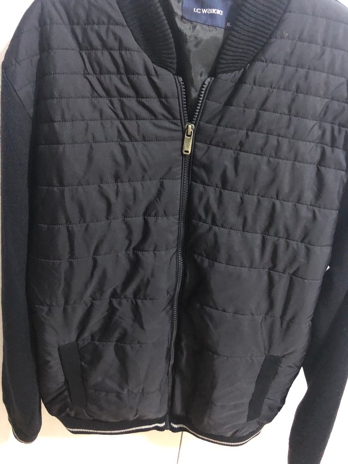 Fermuarlı Siyah Erkek Günlük Mont - Görsel 4