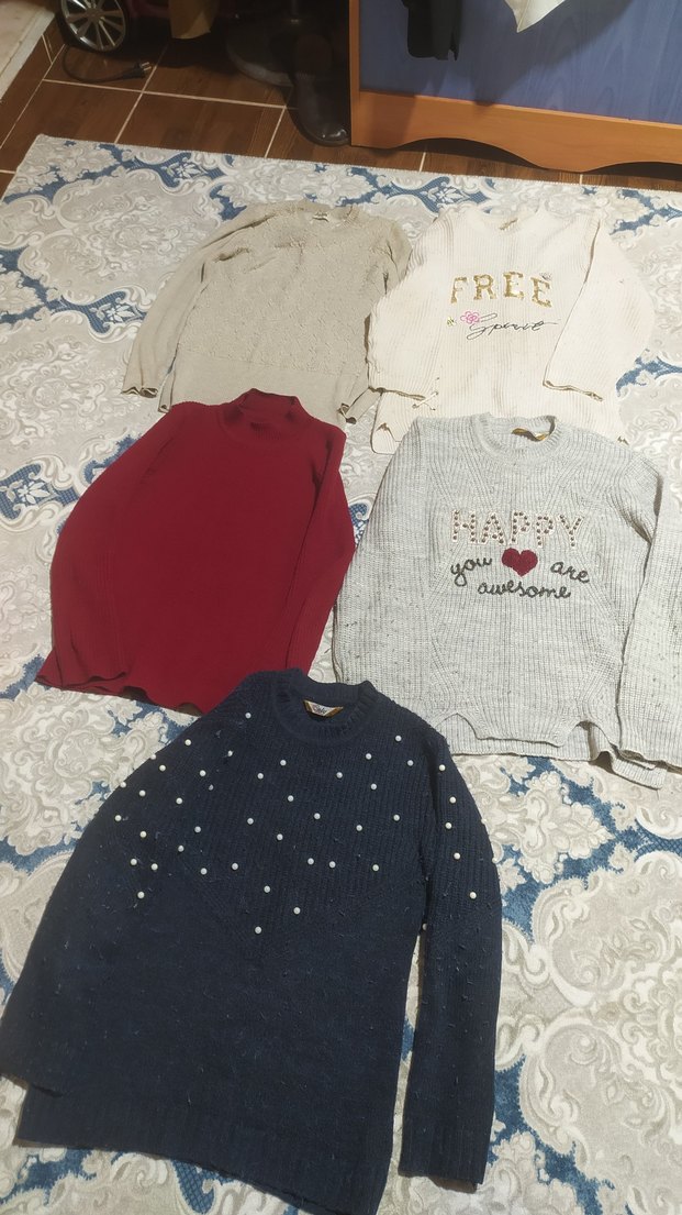 kız çocuk kazaklar 5 adet - Görsel 2