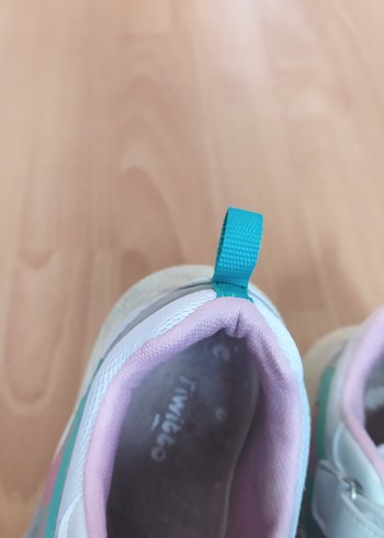 Kız Çocuk Pembe Bağcıklı Cırt Cırtlı Spor Ayakkabı - Görsel 6