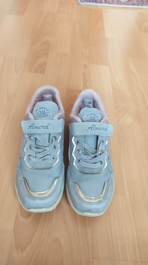 Mavi Kız Çocuk Spor Ayakkabı Velcro - Görsel 2