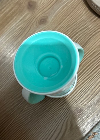 Turkuaz Bebek Biberonu Kulplu Pastel Renk - Görsel 2