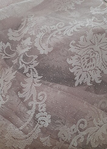 Beden Pembe tül fon perde 2 adet