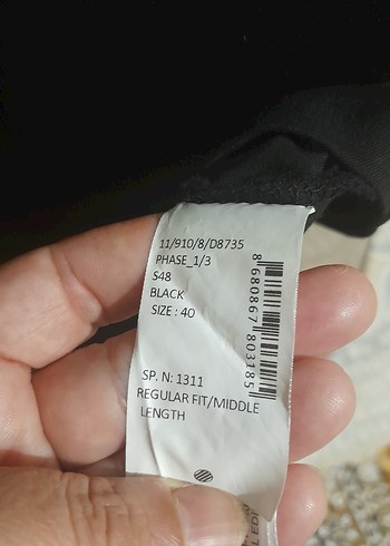 Kruvaze Yaka Siyah Uzun Kollu Ofis Elbisesi - Görsel 7