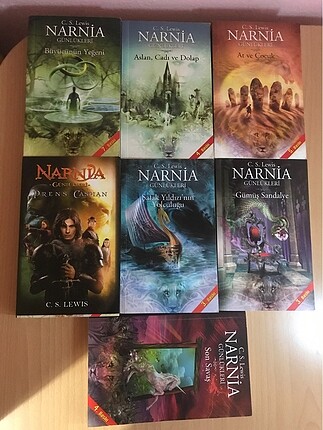 Narnia günlükleri serisi 7 kitap çok temiz kullanılmış okuyup bi