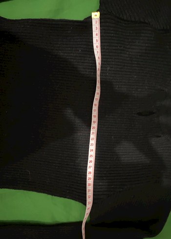 Bershka Siyah Uzun Kollu Triko Elbise - Görsel 6