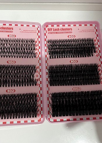 Beden Temu Pembe Takma Kirpik Seti 600 lü