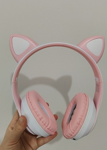 Pembe Kablosuz Kedi Kulaklık STN-28 - Görsel 5