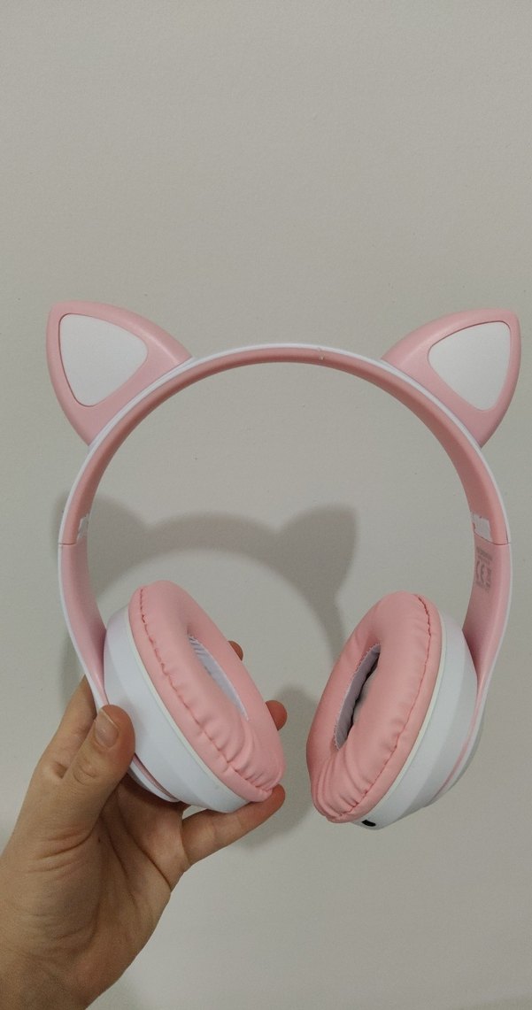 Pembe Kablosuz Kedi Kulaklık STN-28 - Görsel 5