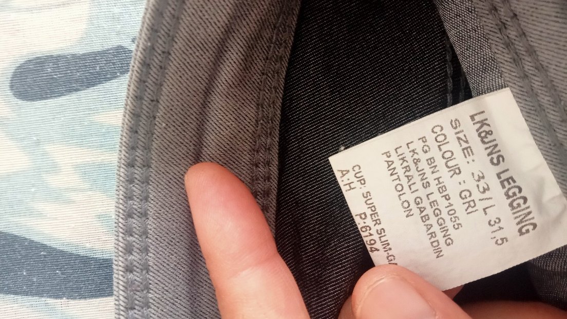 Gri  Kadın Pantolon - Görsel 4