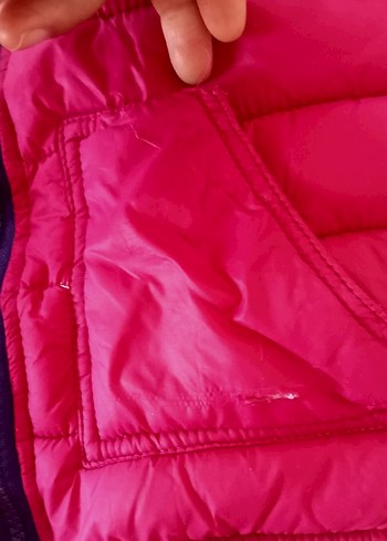 Kız Çocuk Pembe Fermuarlı Mont - Görsel 8