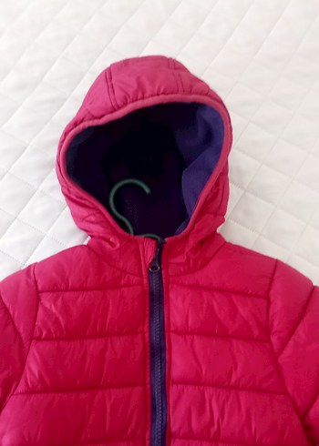 Kız Çocuk Pembe Fermuarlı Mont - Görsel 3