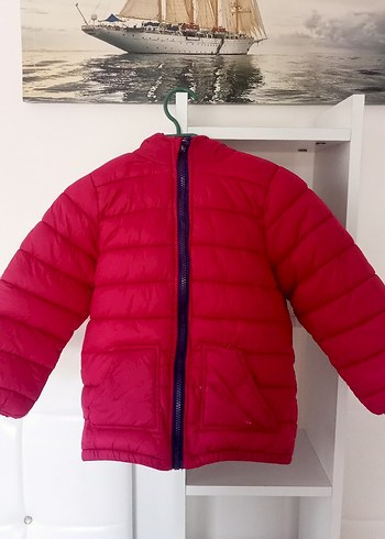 Kız Çocuk Pembe Fermuarlı Mont - Görsel 2