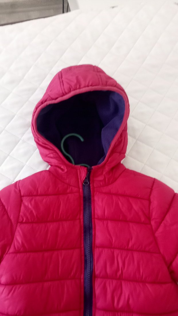 Kız Çocuk Pembe Fermuarlı Mont - Görsel 3