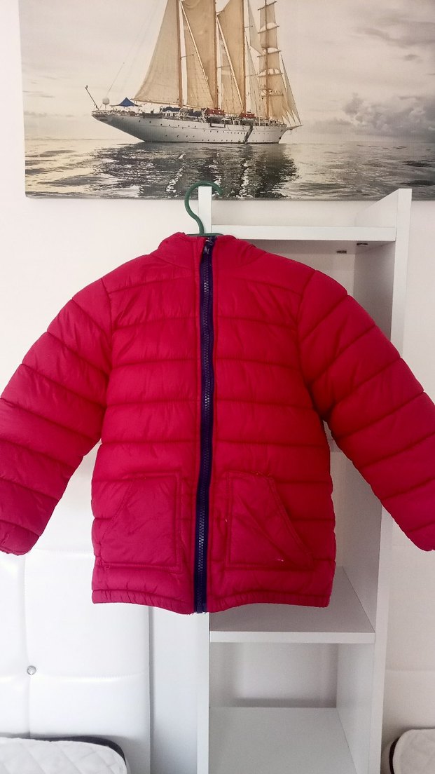 Kız Çocuk Pembe Fermuarlı Mont - Görsel 2