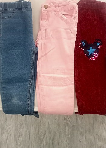 Bordo Kız Çocuk Tayt - Görsel 3