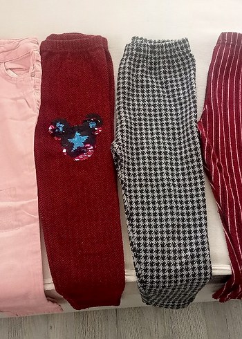 Bordo Kız Çocuk Tayt - Görsel 4