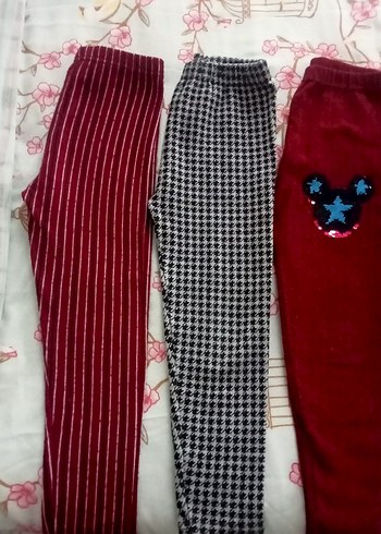 Bordo Kız Çocuk Tayt - Görsel 8