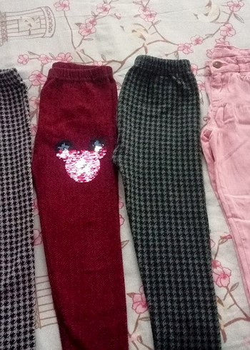 Bordo Kız Çocuk Tayt - Görsel 6