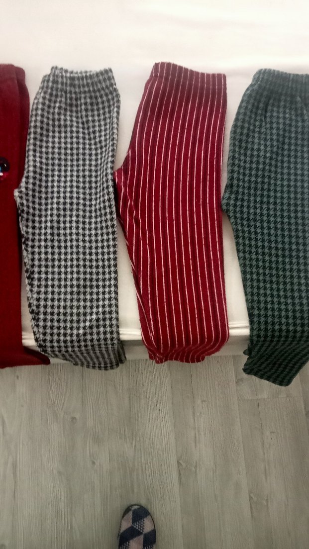 Bordo Kız Çocuk Tayt - Görsel 2