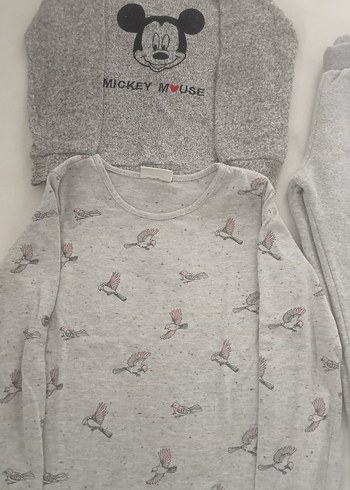 Gri Adidas kız Çocuk Rahat Kesim Eşofman - Görsel 3