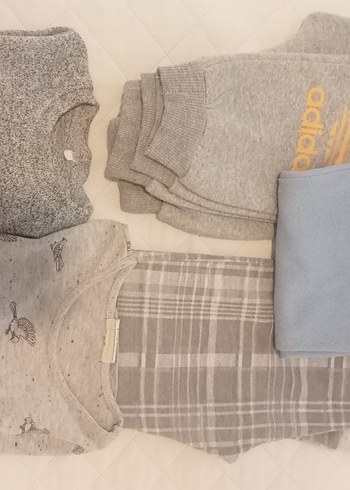 Gri Adidas kız Çocuk Rahat Kesim Eşofman - Görsel 8