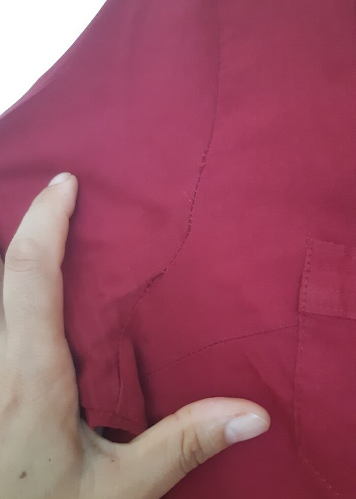 Tozlu marka bordo gomlek - Görsel 2