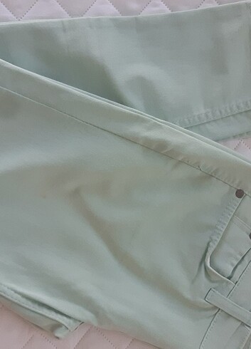 Turkuaz rengi pantolon  - Görsel 4