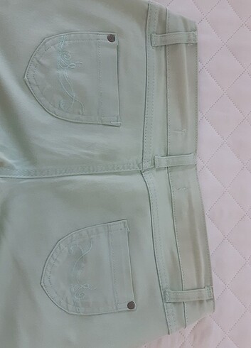 Turkuaz rengi pantolon  - Görsel 5