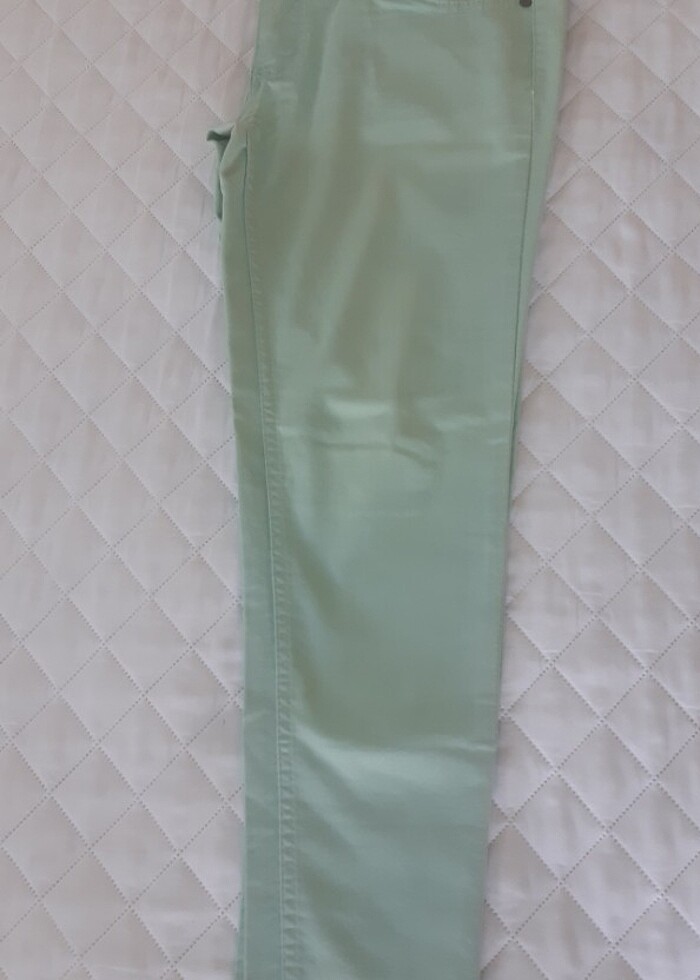 Turkuaz rengi pantolon  - Görsel 2