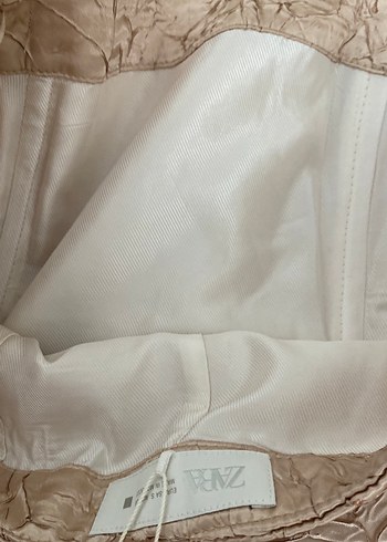 s Beden altın Renk Zara Drapeli Kadın Wrap