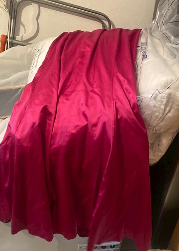 Kadın Pembe Uzun Kollu Abiye Elbise - Görsel 4