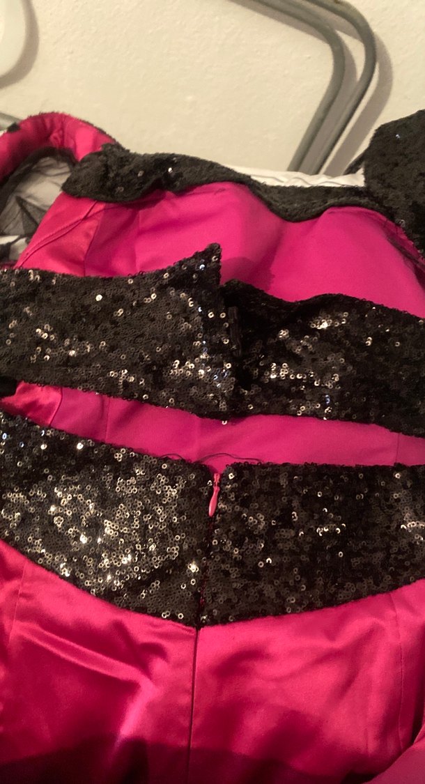 Kadın Pembe Uzun Kollu Abiye Elbise - Görsel 3