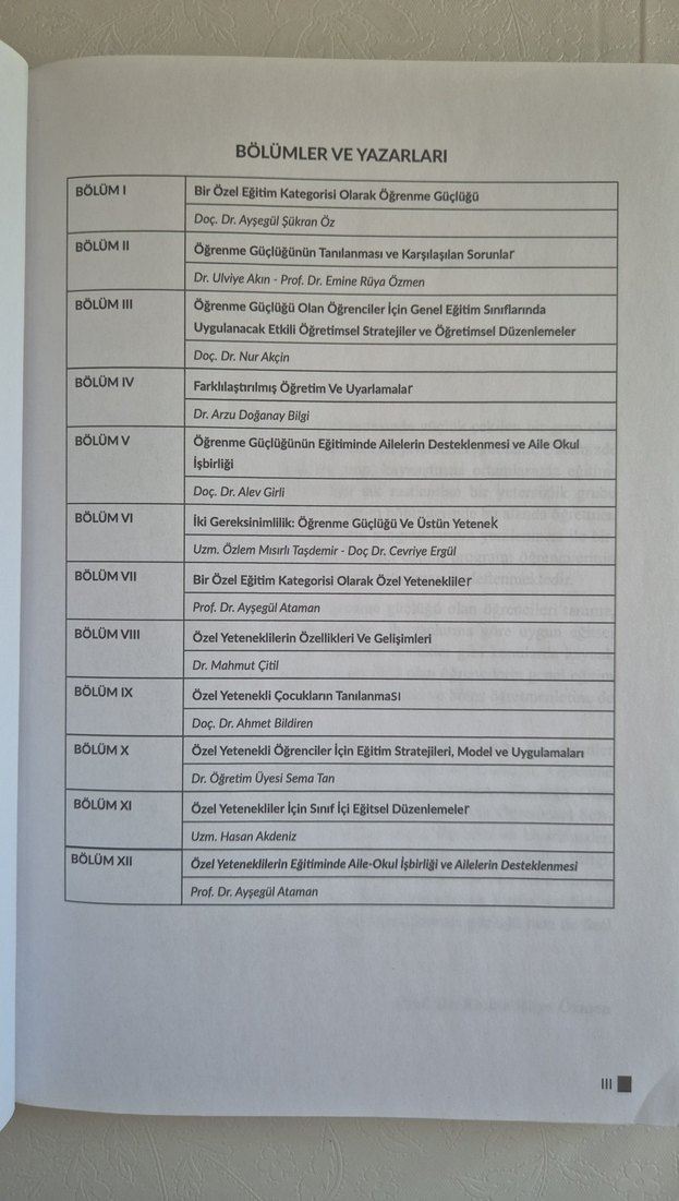 Öğrenme Güçlüğü ve Özel Yetenek Kitabı - Görsel 3