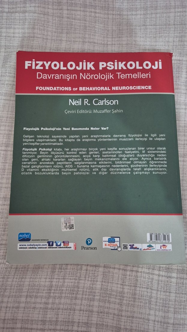 Fizyolojik Psikoloji - Neil R. Carlson - Görsel 2