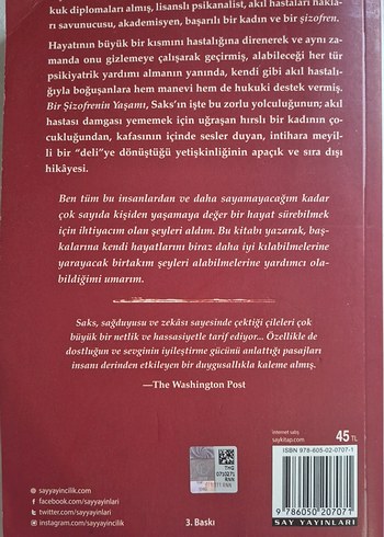 Bir Şizofrenin Yaşamı - Elyn R. Saks - Görsel 3