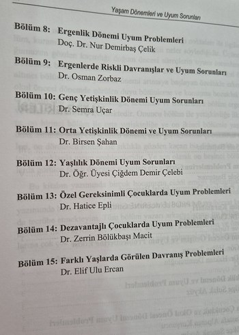 Yaşam Dönemleri ve Uyum Sorunları Kitabı - Görsel 4