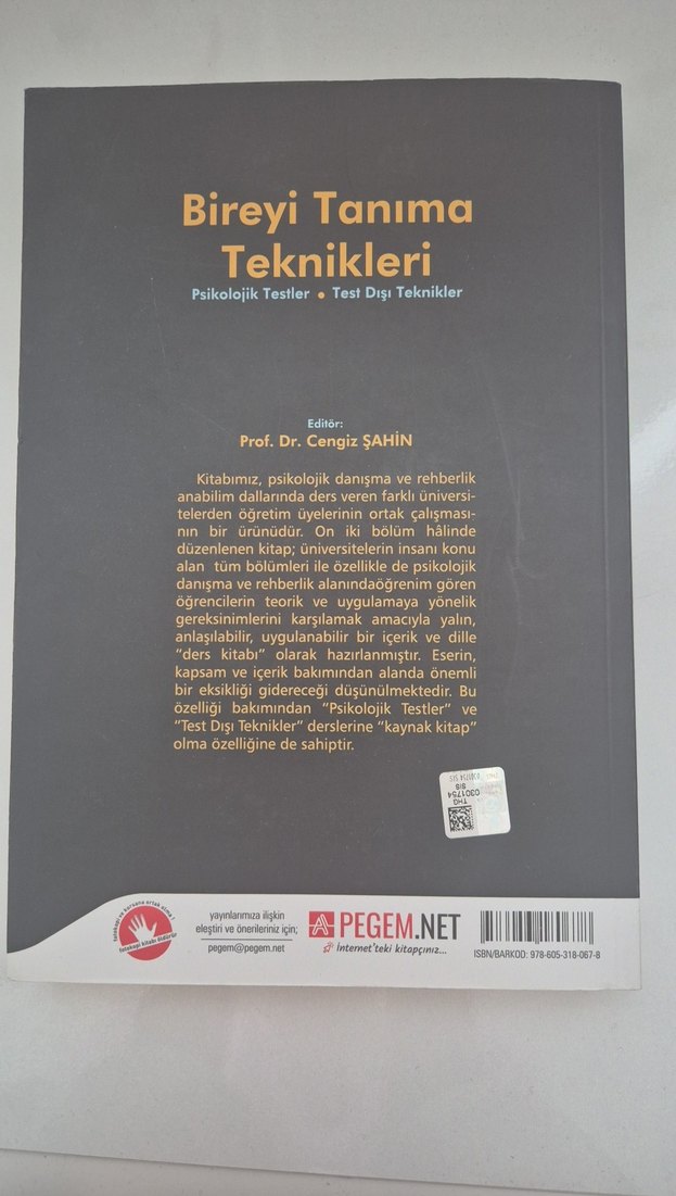 Bireyi Tanıma Teknikleri Kitabı - Görsel 2