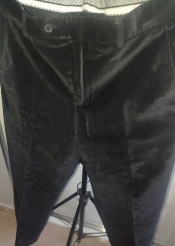 Siyah Süet Erkek Pantolon