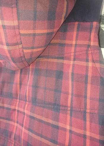 Bordo Ekose Desenli Yelek - Görsel 5