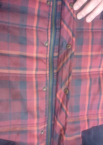 Bordo Ekose Desenli Yelek - Görsel 6