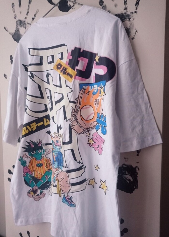 BERSHKA UNİSEX OVERSİZE T-SHİRT - Görsel 2