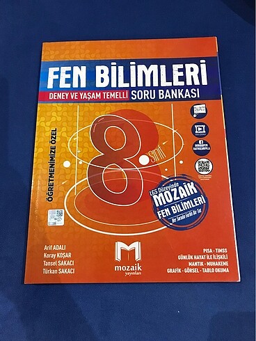 Mozaik yayınları 8. Sınıf Lgs Fen Bilimleri