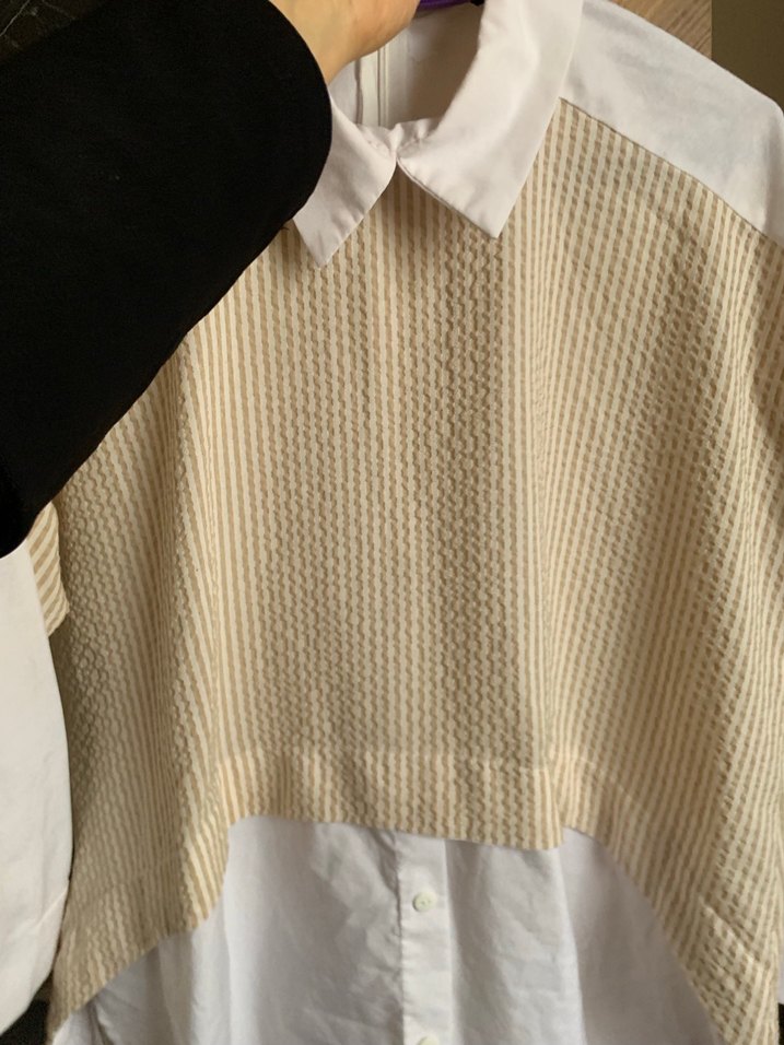 Düğmeli Bej Midi Kadın Gömlek - Görsel 5