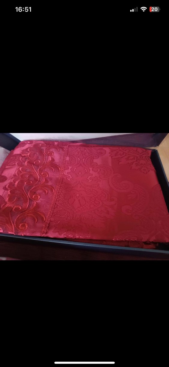 Bordo Nakışlı Nevresim Takımı - Görsel 3