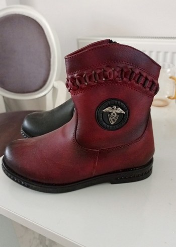 mu ya Siyah Deri Tokalı Biker çocuk Botu - Görsel 3