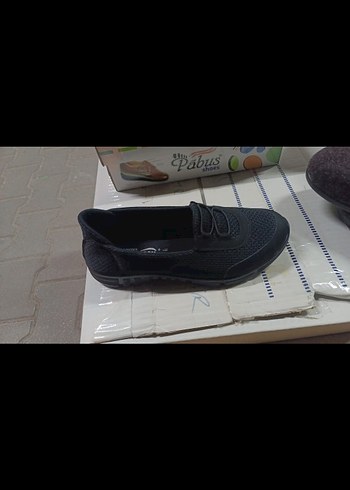 numaralar mevcud Pabus Siyah Kadın spor babet Ayakkabı - Görsel 3