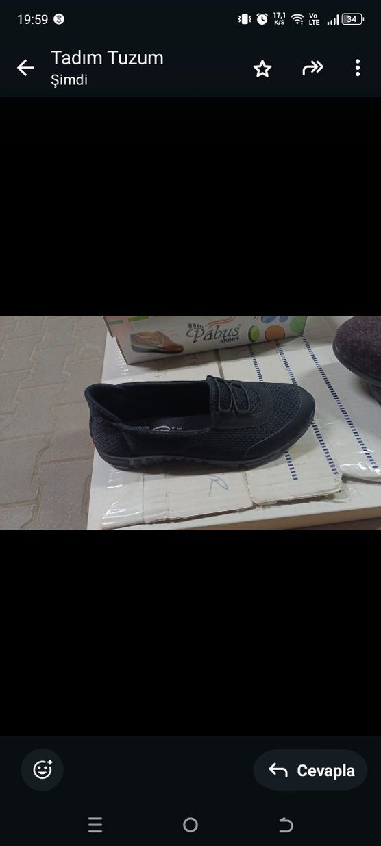 numaralar mevcud Pabus Siyah Kadın spor babet Ayakkabı - Görsel 3