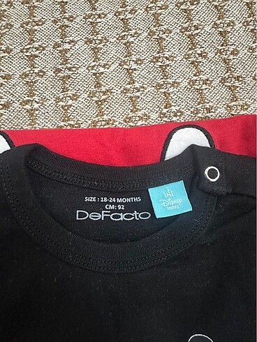 1,5 Yaş Beden siyah Renk Mickey mouse kostüm zıbın